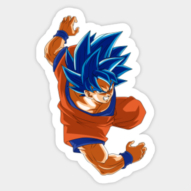 Goku SSJBlue Evolution - Goku - Pegatina | TeePublic MX
